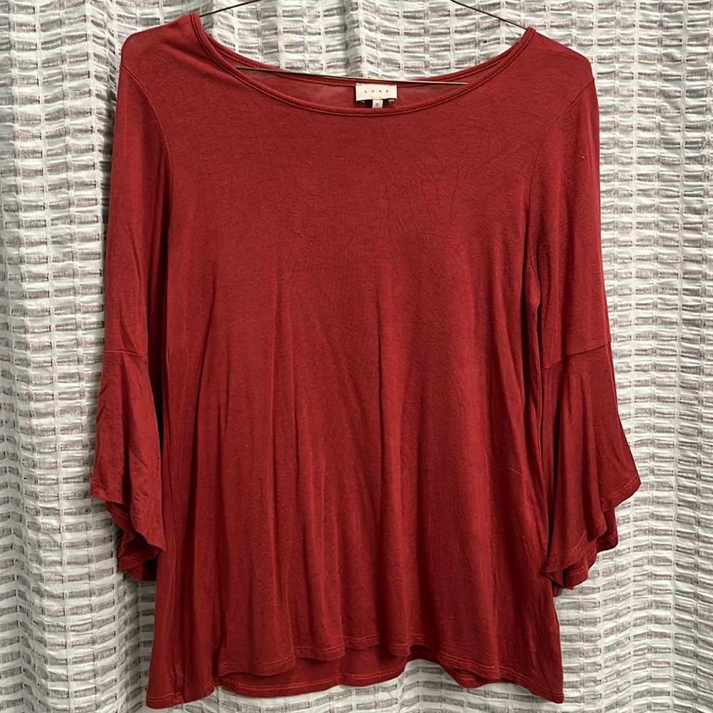Luxe pinkish red blouse